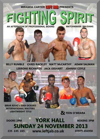York Hall 24th November